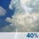 Chance Thunderstorms. Chance for Measurable Precipitation 40%