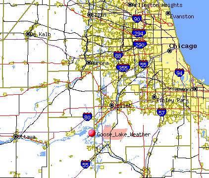 Location of Goose Lake Weather