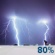 Tonight: Showers and thunderstorms. Some of the storms could produce heavy rain. Cloudy, with a low around 68. East wind 5 to 10 mph. Chance of precipitation is 80%. New rainfall amounts between 2 and 3 inches possible. Tonight: Showers And Thunderstorms